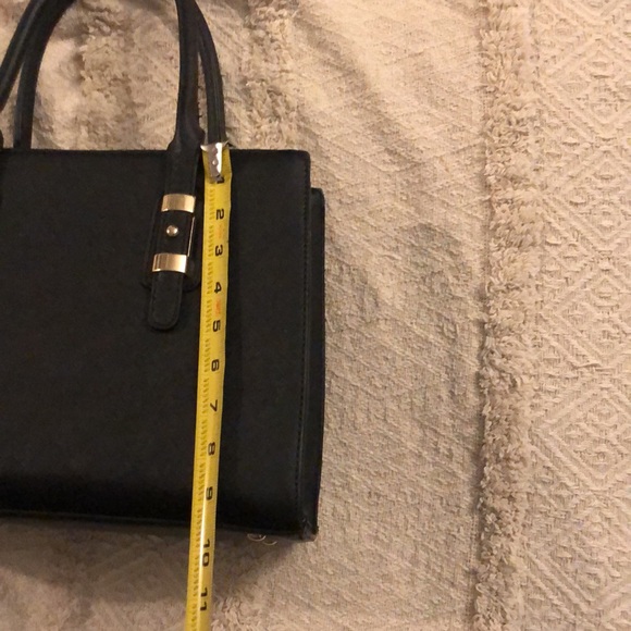 NWOT DESIGNER INSPIRED CELINE sturdy black satchel handbag - Picture 8 of 14
